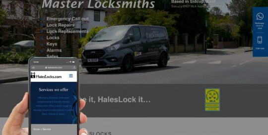 Portfolio haleslocks locksmiths websites design and build